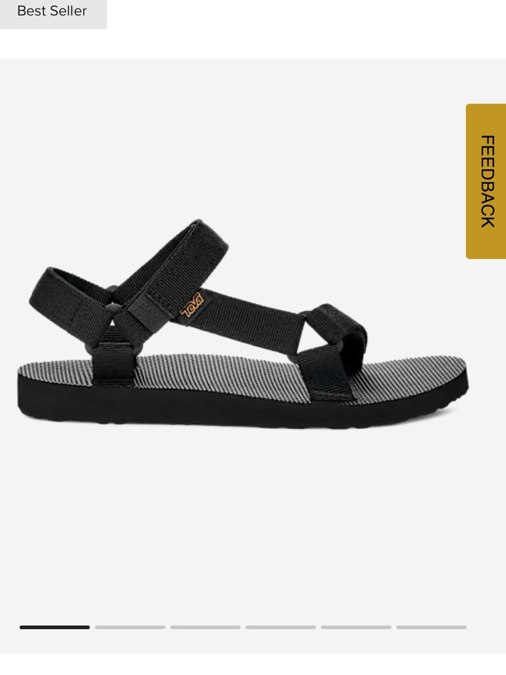Teva Original Universal Black Sport Sandals Women’s Size 8